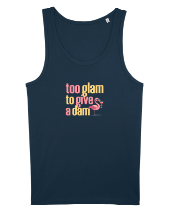 TOO GLAM TO GIVE A DAM Flamingo Navy