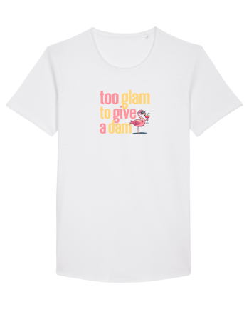 TOO GLAM TO GIVE A DAM Flamingo White