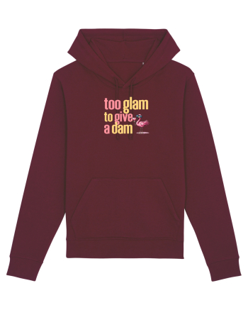 TOO GLAM TO GIVE A DAM Flamingo 2 Burgundy