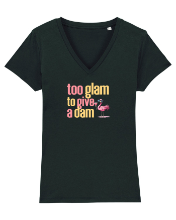 TOO GLAM TO GIVE A DAM Flamingo 2 Black
