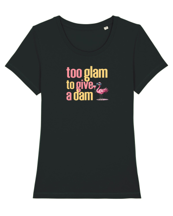 TOO GLAM TO GIVE A DAM Flamingo 2 Black