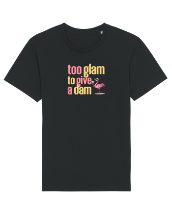 TOO GLAM TO GIVE A DAM Flamingo 2 Black