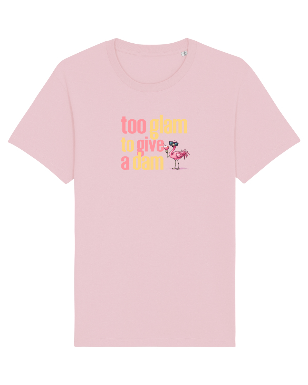 Tricou mânecă scurtă Unisex Rocker Cotton Pink
