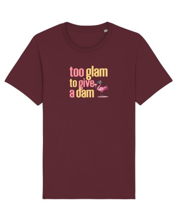 TOO GLAM TO GIVE A DAM Flamingo 2 Burgundy
