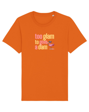TOO GLAM TO GIVE A DAM Flamingo 2 Bright Orange