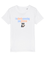 I`M SILENTLY CORRECTING YOUR GRAMMAR 2 Tricou mânecă scurtă  Copii Mini Creator