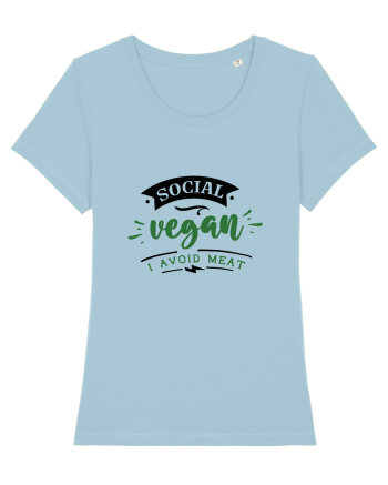 Social Vegan Sky Blue