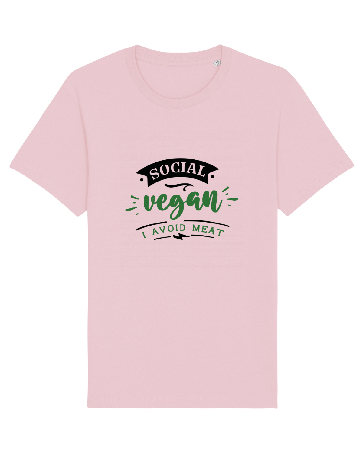 Tricou mânecă scurtă Unisex Rocker Cotton Pink