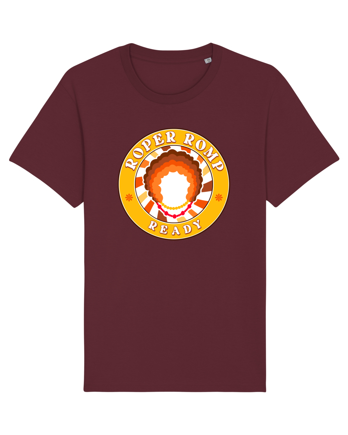 Tricou mânecă scurtă Unisex Rocker Burgundy