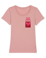 TEAM BRIDE (pocket) Tricou mânecă scurtă guler larg fitted Damă Expresser