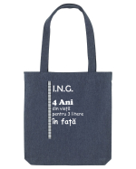 Inginer 4 ani din viață pentru 3 litere în față Sacoșă textilă