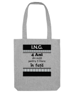 Inginer 4 ani din viață pentru 3 litere în față Sacoșă textilă