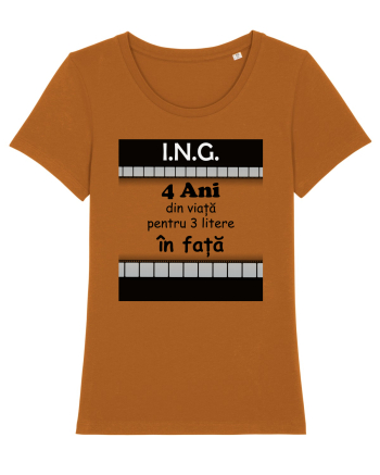 Inginer 4 ani din viață pentru 3 litere în față Roasted Orange