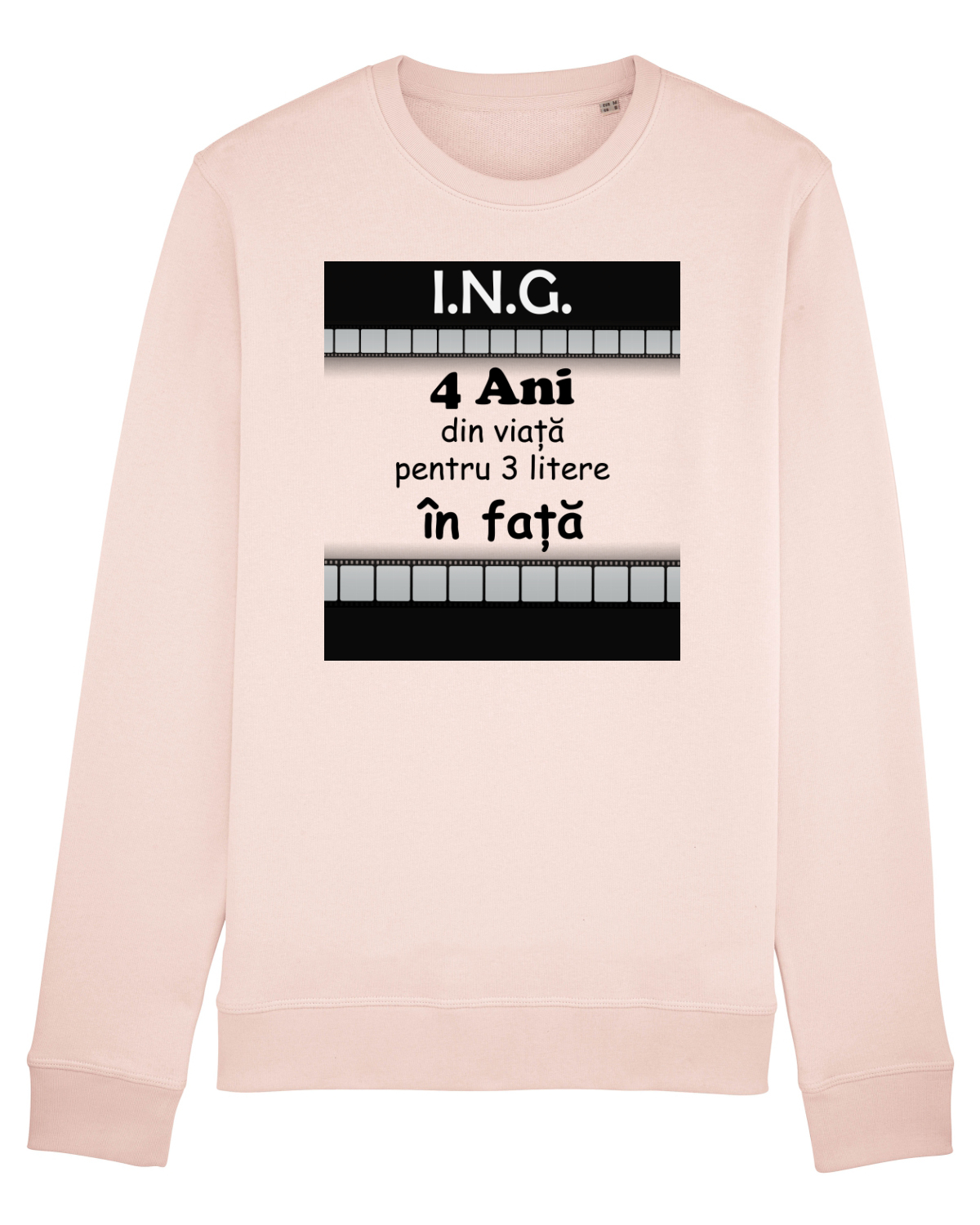 Bluză mânecă lungă Unisex Rise Candy Pink