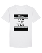 Inginer 4 ani din viață pentru 3 litere în față Tricou mânecă scurtă guler larg Bărbat Skater