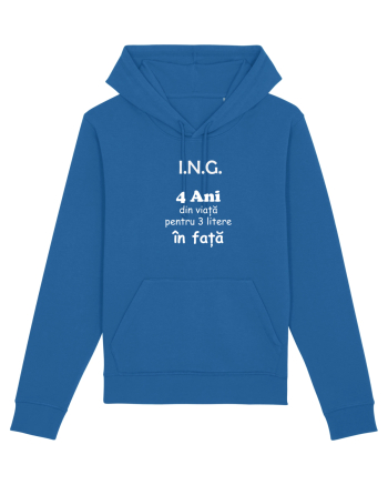 Inginer 4 ani din viață pentru 3 litere în față Royal Blue