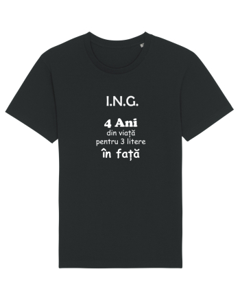 Inginer 4 ani din viață pentru 3 litere în față Tricou mânecă scurtă Unisex Rocker