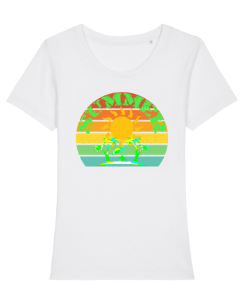 Summer Beach Sunset White