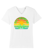 Summer Beach Sunset Tricou mânecă scurtă guler V Bărbat Presenter