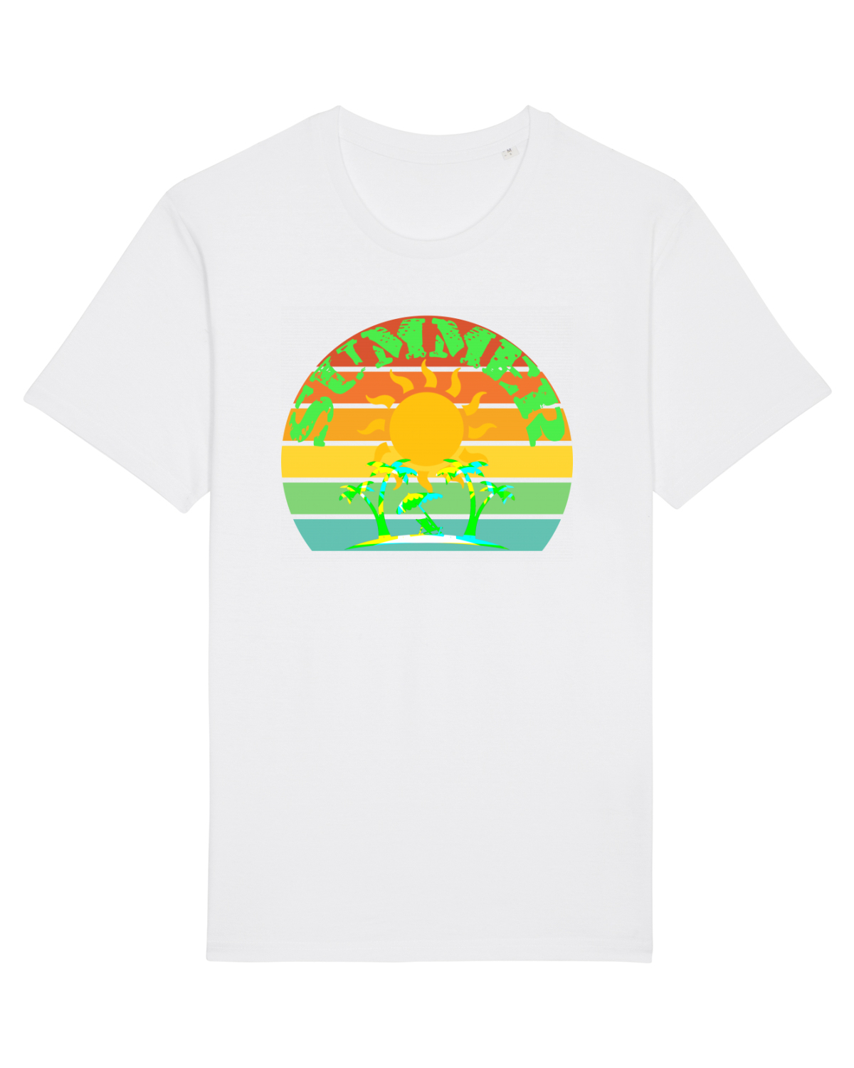 Tricou mânecă scurtă Unisex Rocker White