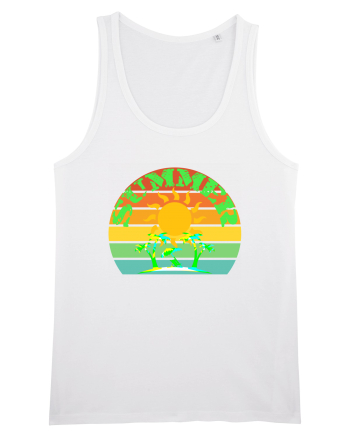 Summer Beach Sunset White