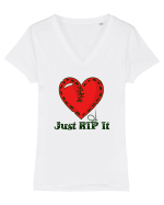 Just Rip It Tricou mânecă scurtă guler V Damă Evoker