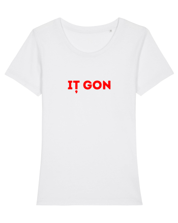 Iț Gon - Tricou Politic Amuzant Presedintele Romaniei White