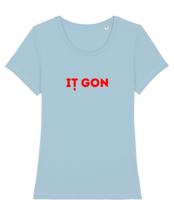 Iț Gon - Tricou Politic Amuzant Presedintele Romaniei Sky Blue