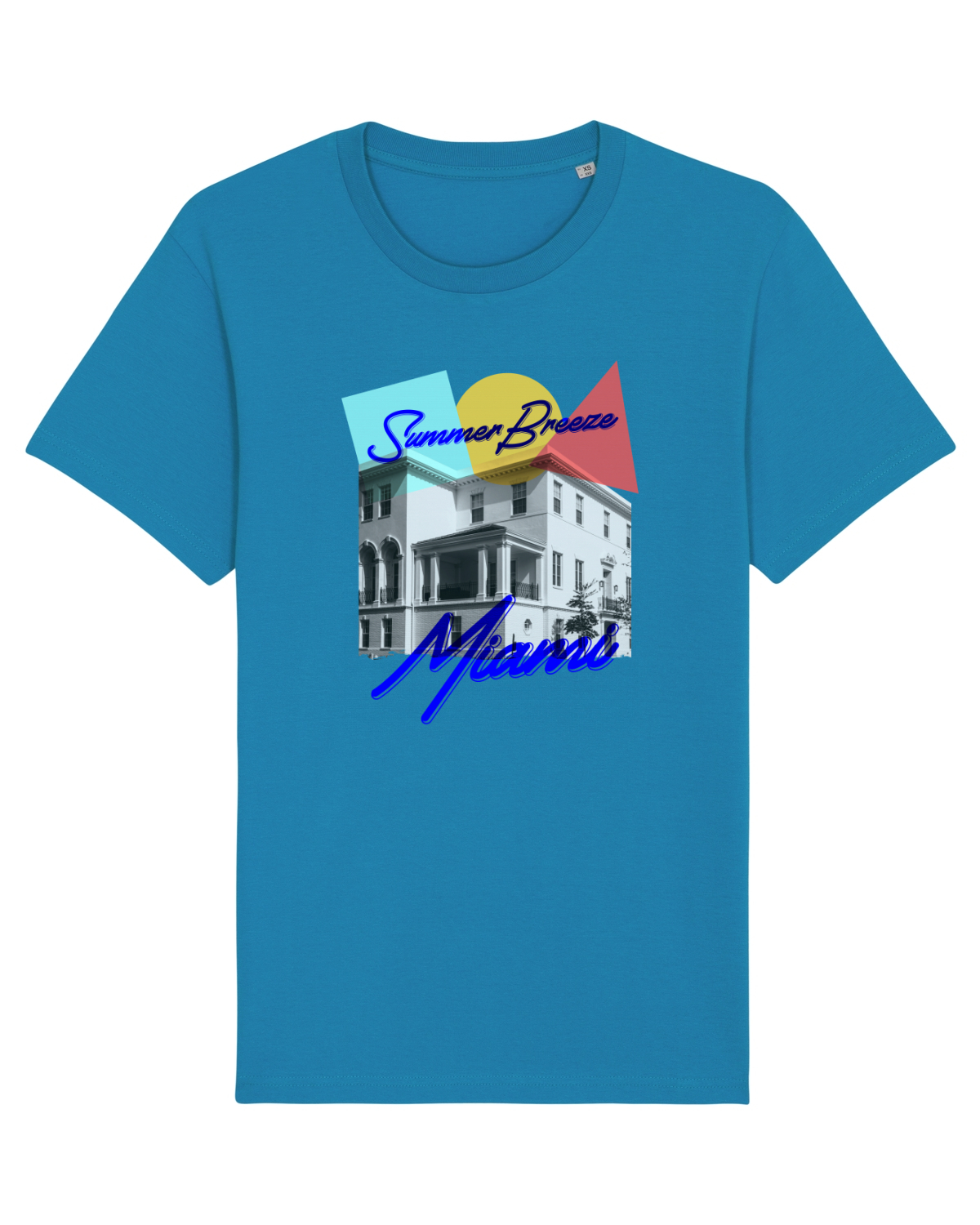 Tricou mânecă scurtă Unisex Rocker Azur