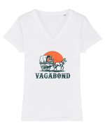 vagabond Tricou mânecă scurtă guler V Damă Evoker
