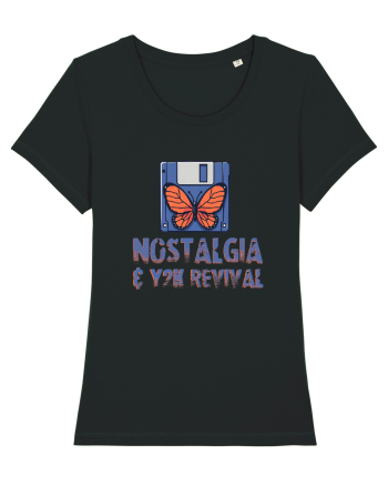 Y2K Throwback Tee Black