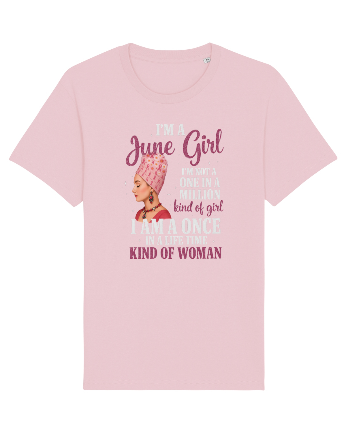 Tricou mânecă scurtă Unisex Rocker Cotton Pink