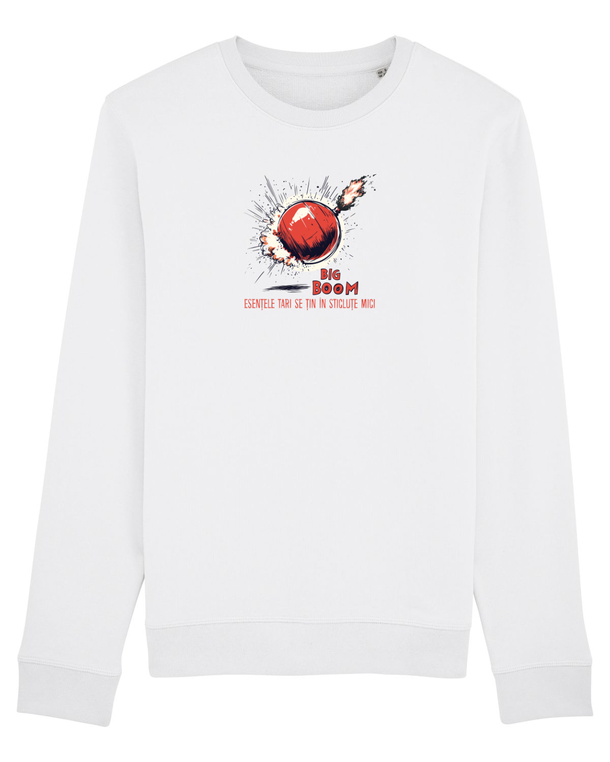 Bluză mânecă lungă Unisex Rise White
