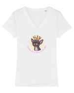 ESENTELE TARI SE TIN IN STICLUTE MICI - CHIHUAHUA 1 Tricou mânecă scurtă guler V Damă Evoker