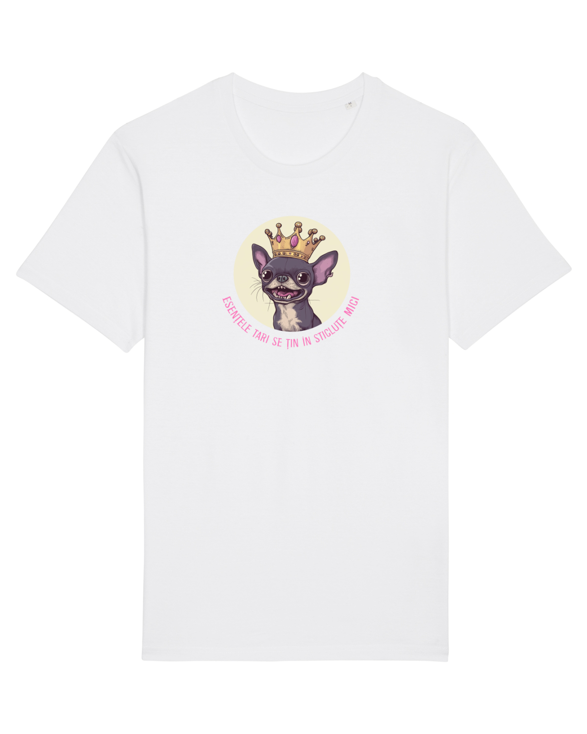 Tricou mânecă scurtă Unisex Rocker White