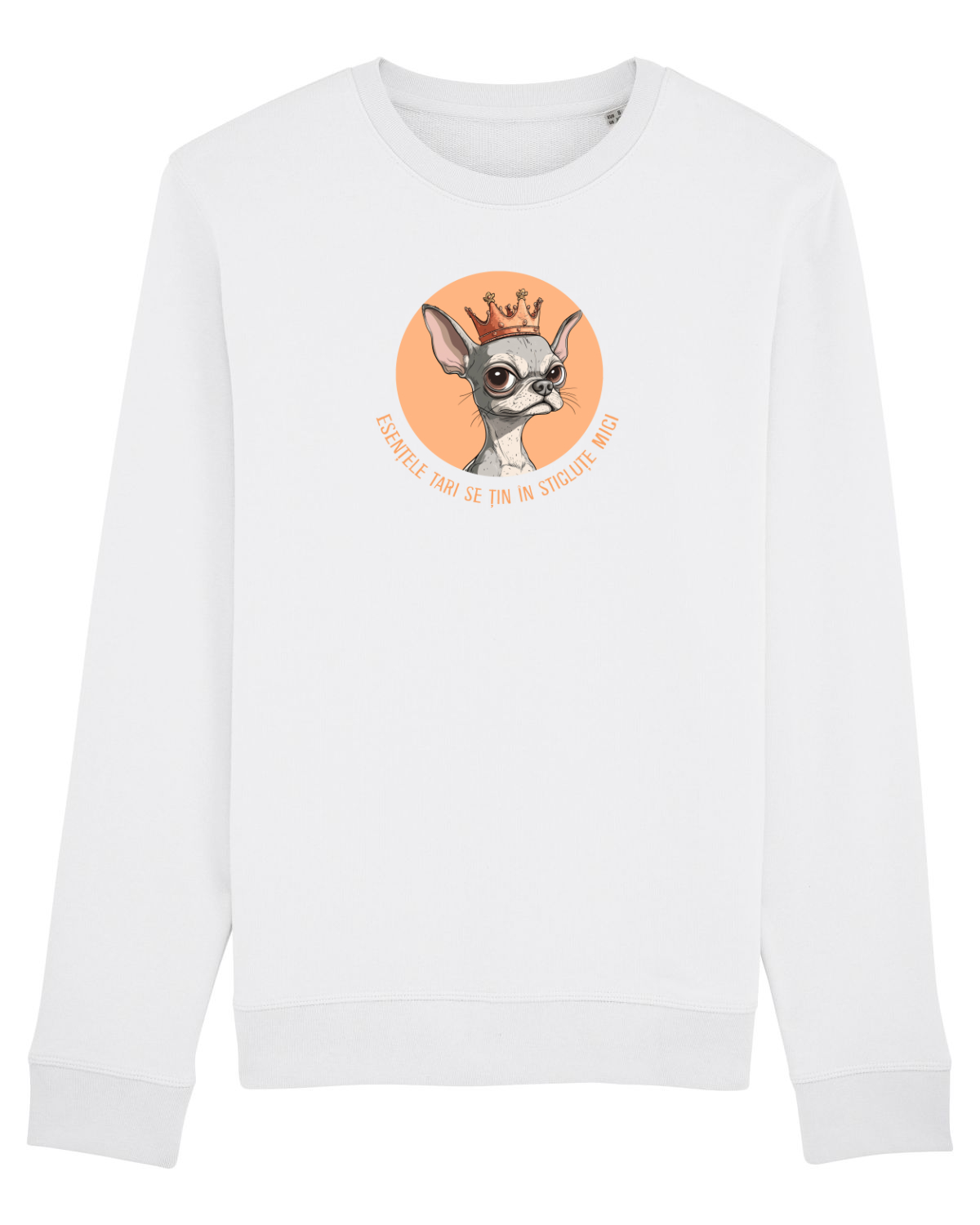 Bluză mânecă lungă Unisex Rise White