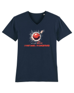 I`M NOT SHORT, I`M CONCENTRATED - BOMBA Tricou mânecă scurtă guler V Bărbat Presenter
