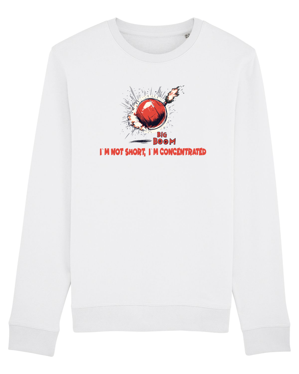 Bluză mânecă lungă Unisex Rise White