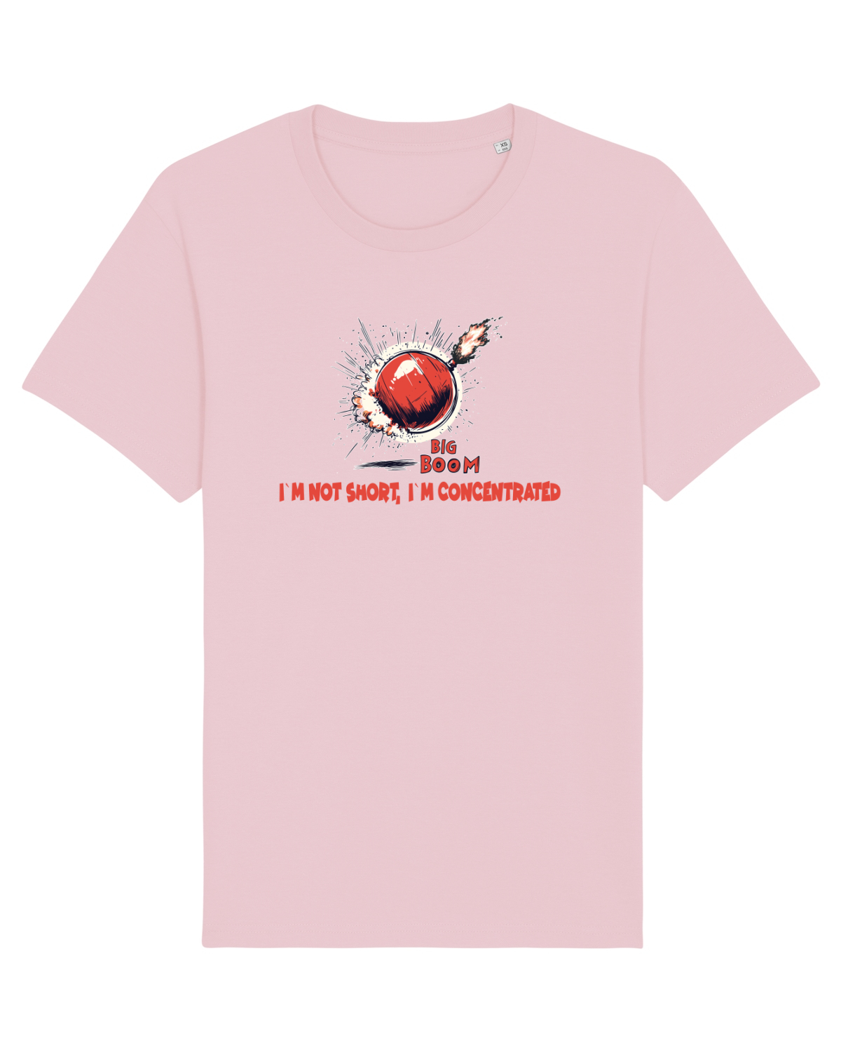 Tricou mânecă scurtă Unisex Rocker Cotton Pink