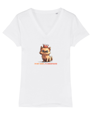 I`M NOT SHORT, I`M CONCENTRATED - POMERANIAN White