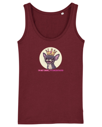 I`M NOT SHORT, I`M CONCENTRATED - CHIHUAHUA 2 Burgundy
