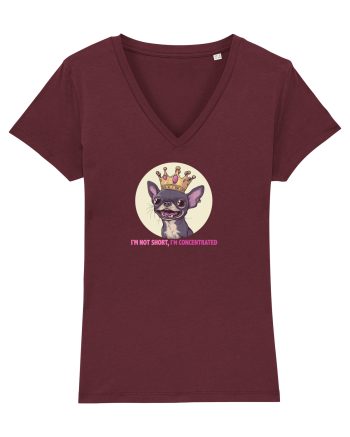 I`M NOT SHORT, I`M CONCENTRATED - CHIHUAHUA 2 Burgundy