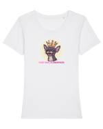 I`M NOT SHORT, I`M CONCENTRATED - CHIHUAHUA 2 Tricou mânecă scurtă guler larg fitted Damă Expresser
