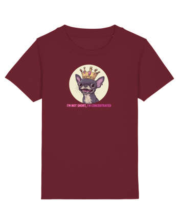 I`M NOT SHORT, I`M CONCENTRATED - CHIHUAHUA 2 Burgundy