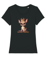 I`M NOT SHORT, I`M CONCENTRATED - CHIHUAHUA 3 Tricou mânecă scurtă guler larg fitted Damă Expresser