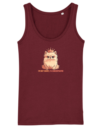 I`M NOT SHORT, I`M CONCENTRATED - POMERANIAN 2 Burgundy