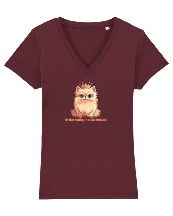 I`M NOT SHORT, I`M CONCENTRATED - POMERANIAN 2 Burgundy