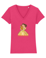 NU IMI TREBUIE UN PRINT, CI TEQUILA Tricou mânecă scurtă guler V Damă Evoker