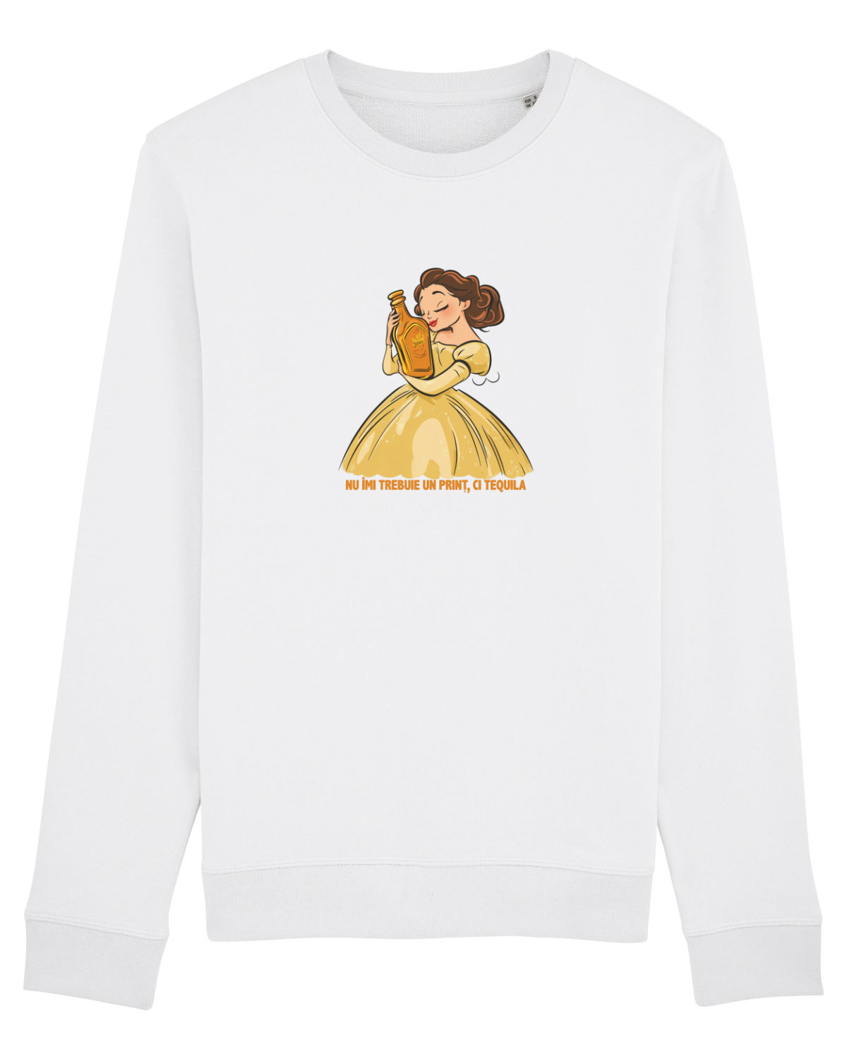 Bluză mânecă lungă Unisex Rise White