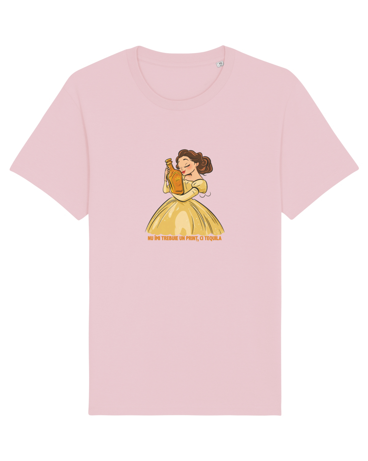 Tricou mânecă scurtă Unisex Rocker Cotton Pink